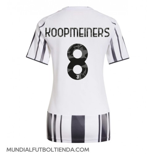 Camiseta Juventus Teun Koopmeiners #8 Primera Equipación Replica 2025-26 para mujer mangas cortas